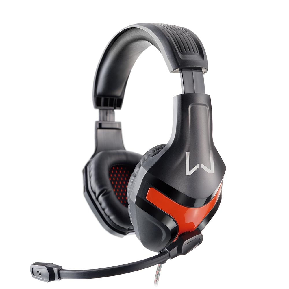 Headset Gamer Warrior Harve P2 Stereo Preto/Vermelho - PH101OUT [Reembalado]