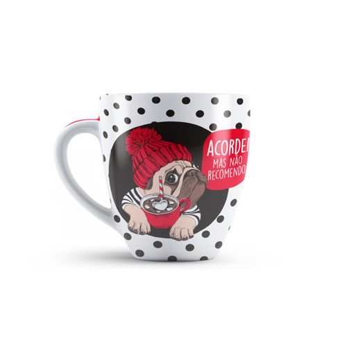 Caneca de Porcelana Pug 440ml Up Home - UD250OUT [Reembalado]