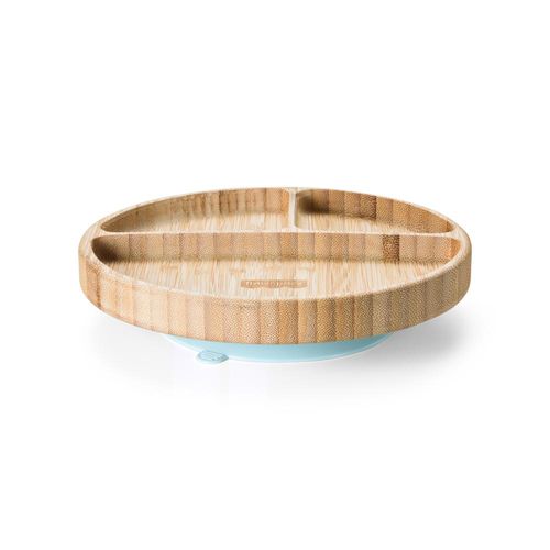 Prato Redondo com Divisórias e Ventosa Bam N' Boo 6+M Azul - Fisher Price - BB1172OUT [Reembalado]