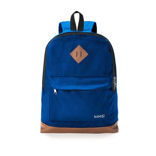 Mochila Everyday 15.6 Pol Azul e Marrom Keep - BO436