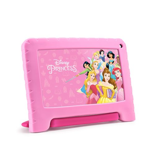 Tablet Princesas com Controle Parental 32GB + Tela 7 pol Android 11 (Go edition) Quad Core - Preto - NB372OUT [Reembalado]