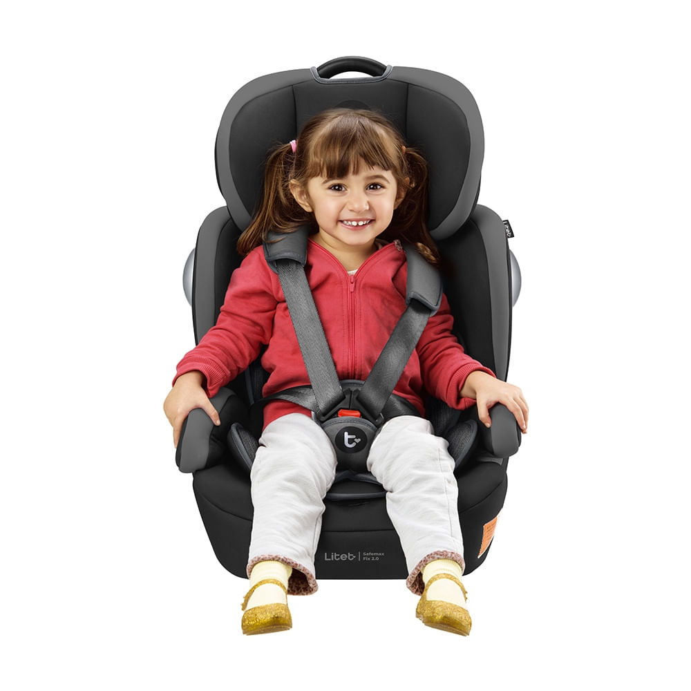 Encontraproduto.com.br - Cadeirinha Infantil para carro Safemax Fix 2.0 Isofix 9-36 Kg Cinza Litet - BB460OUT [Remanufaturado]