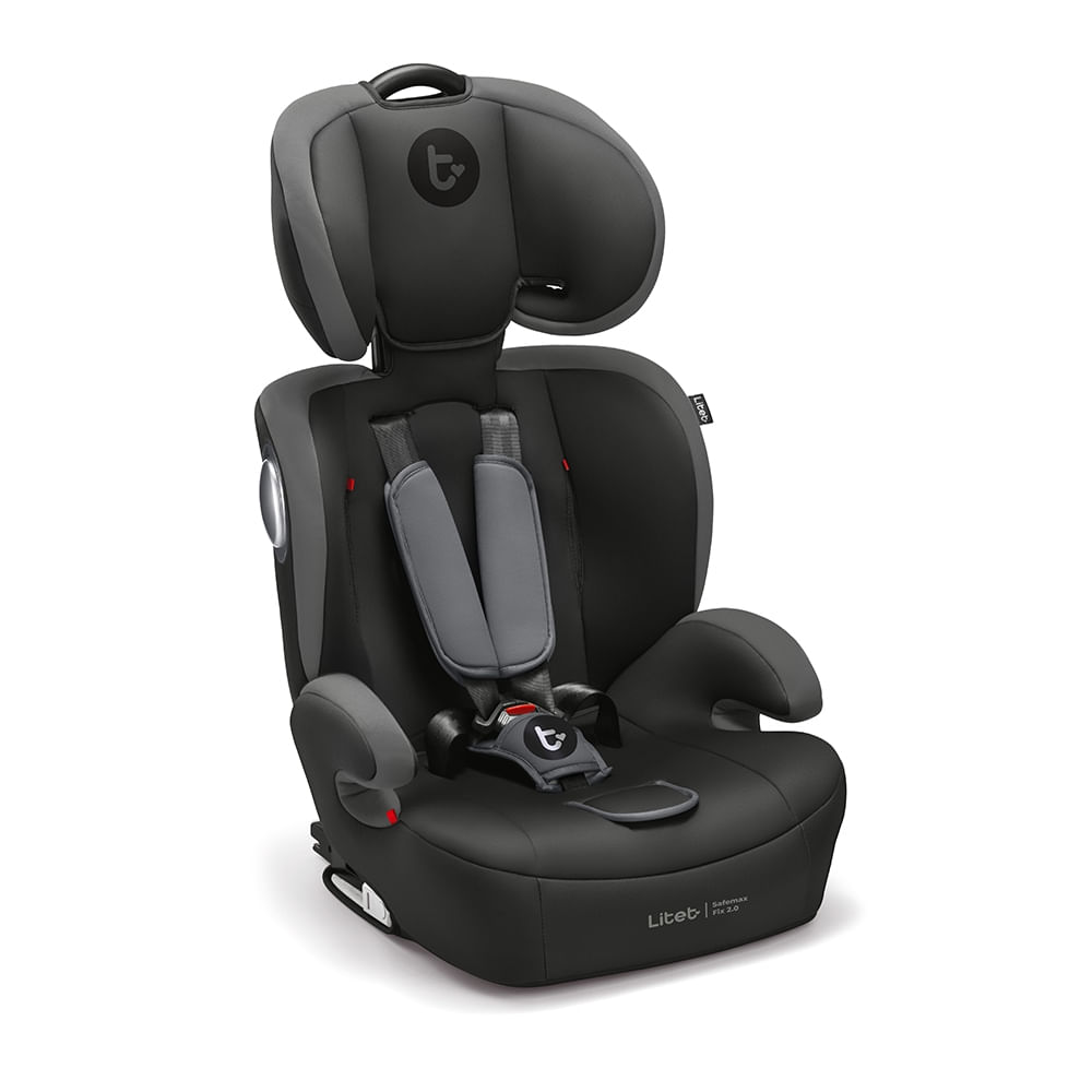 Encontraproduto.com.br - Cadeirinha Infantil para carro Safemax Fix 2.0 Isofix 9-36 Kg Cinza Litet - BB460OUT [Remanufaturado]
