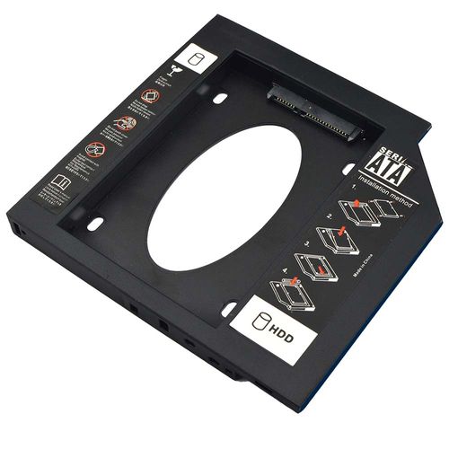 Adaptador HDD/SSD Para Notebook Via Baia De 12,7Mm CD/DVD - GA173OUT [Reembalado]