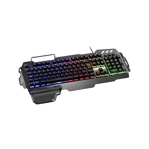 Teclado Gamer Warrior Zuberi Superfície Metal LED - TC210OUT [Remanufaturado]