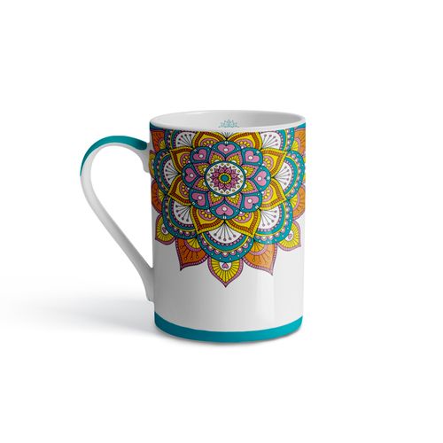 Caneca de Porcelana Mandala 370ml Up Home - UD249OUT [Reembalado]