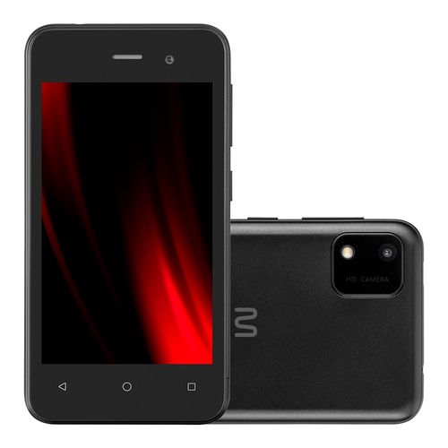 Smartphone Multilaser E Lite 2 32GB 3G Wi-Fi Tela 4 pol. Dual Chip 1GB RAM Android 10 (Go edition) Processador Quad Core Preto - P9146OUT [Reembalado]