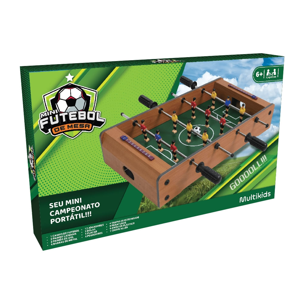 Encontraproduto.com.br - Jogo Mini Futebol de Mesa Multikids - BR2072OUT [Reembalado]