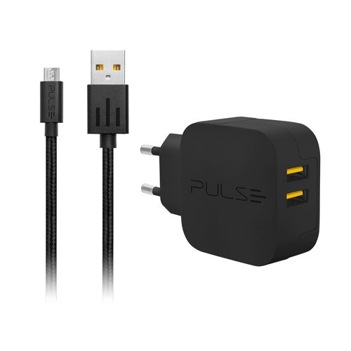 Kit Carregador de Parede Premium Charger Micro USB Pulse - CB152OUT [Reembalado]