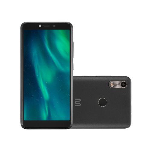 Smartphone Multilaser F 3G 32GB - 5.5 pol. Dual Chip 1GB RAM - 5MP + 5MP Android 9.0 (Go edition) Quad Core - Preto - P9130OUT [Reembalado]