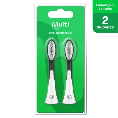 Refil Para Escova Dental Elétrica Adulta Clean Pro 31K Multi Saúde - HC113