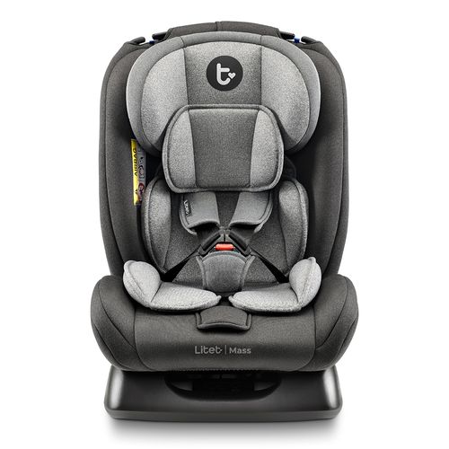 Cadeirinha infantil para carro Litet Mass 0-36kg Preta e Cinza - BB458