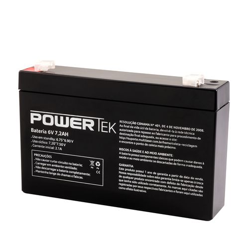 Bateria 6v 7,2ah Powertek  - EN004