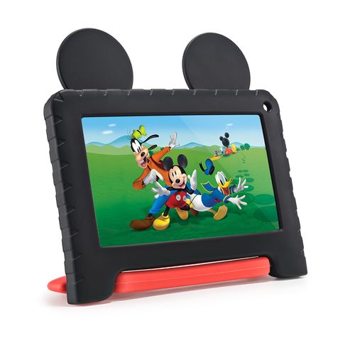 Tablet Infantil Mickey Controle Parental 32GB + Tela 7 pol + Case + Wi-fi + Android 11 Quad Core - Preto - Multi - NB367OUT [Reembalado]