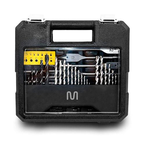 Jogo com 82 Peças de Brocas e Bits, Aço Cromo Vanádio + Maleta Para Transporte Multi - HO211