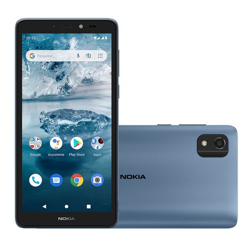 Smartphone Nokia C2 2nd Edition 4G 64 GB Tela 5,7" Câmera com IA Android - Azul - NK110OUT [Reembalado]