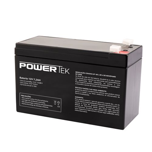 Bateria 12v 7,2ah Powertek - EN014OUT [Reembalado]