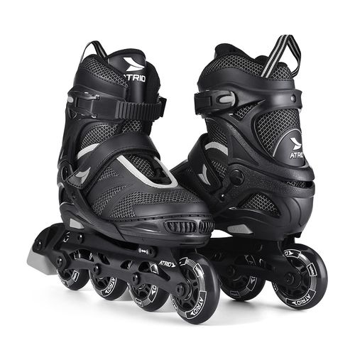 Patins Preto/Cinza Inline Regulável Tamanho 37-40 G Atrio - ES309OUT [Reembalado]