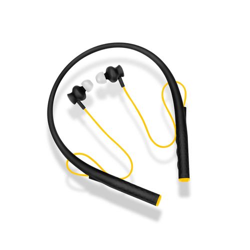 Earphone Bluetooth Pulse Rubber Arco Preto e Amarelo – PH240OUT [Reembalado]