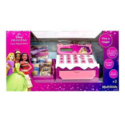 Caixa Registradora Disney Princesas com Calculadora e Acessórios Multikids - BR2297
