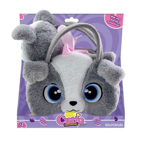 Pelúcia Cutie Handbags Cachorro Deluxe Bolsa e Pelúcia Multikids - BR2223