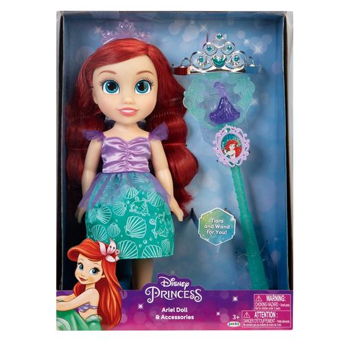 Boneca Princesas da Disney Multikids Ariel com varinha e tiara - BR1927