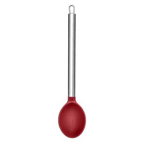 Colher de Arroz de Silicone com Cabo Inox Vermelha Up Home - UD069