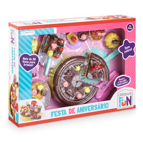 Festa de Aniversário com Acessórios Creative Fun Multikids - BR641