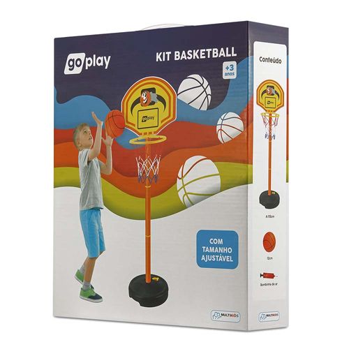 Go Play Kit Basketball Com Pedestal Ajustável Multikids - BR951