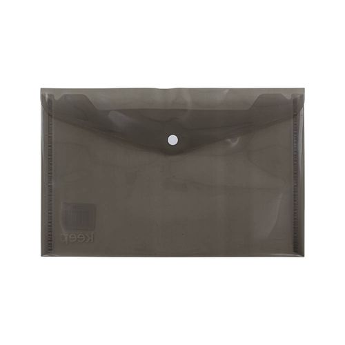 Pasta Envelope A4 Fecho Botão com 5 Unidades Fumê Keep - EI046