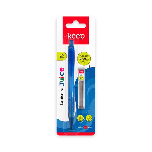 Lapiseira Juice 0,7mm + 1 Tubo de Grafite Blister Keep - EI117OUT [Reembalado]