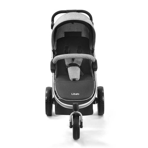 Carrinho Jogger Sway Três Rodas 0-15kgs Preto com Cinza Litet - BB373OUT [Reembalado]