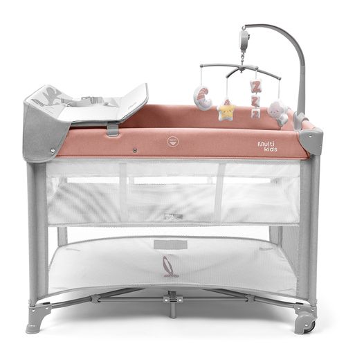 Berço Desmontável Daydream 0-15kgs Rosa Multikids Baby - BB389OUT [Reembalado]