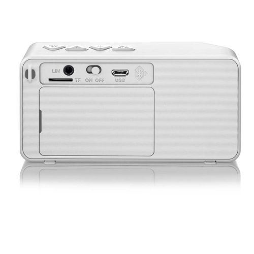 Caixa de Som Bluetooth 8W Rms Hands Free Micro Sd Aux, Branco - SP176