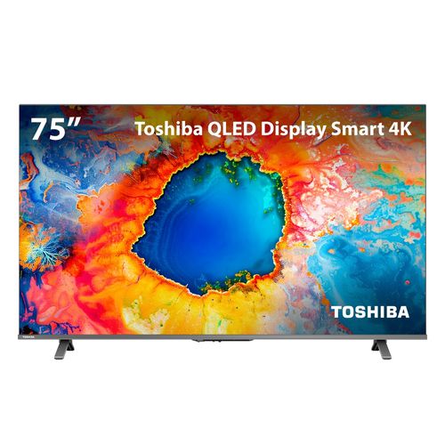 Smart TV QLED 75" 4K Toshiba 75C450NS Google TV - TB037M