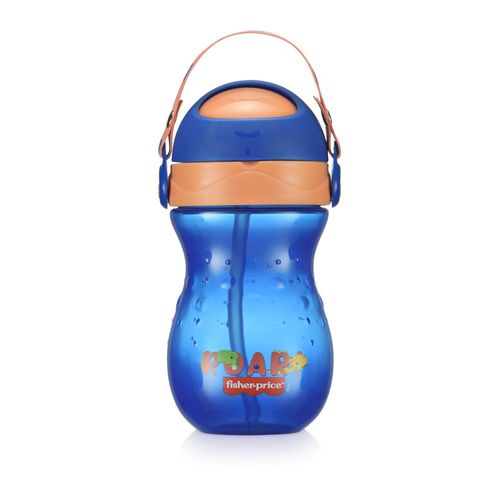 Copo com Canudo Playful Twist 360 ml +12m Azul Fisher Price - BB1018