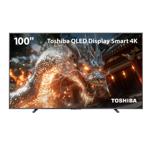 Smart TV QLED 100 4K UHD Toshiba Google TV 4HDMI 2USB 1AV - 100Z670RS