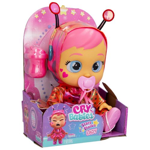 Boneca Cry Babies Stars Lady Multikids com Olhos que Brilham - BR2237