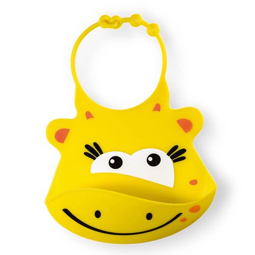 Babador de Silicone Silybib Girafa Amarelo +6m Multikids Baby - BB043