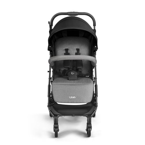 Carrinho Compacto 0-15 Kg Oppa Preto e Cinza Litet - BB465