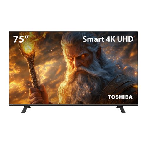 Smart TV DLED 75" 4K Toshiba VIDAA 3 HDMI 2 USB Wi-Fi