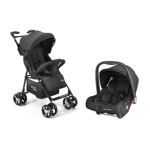 Carrinho de Bebe Flick 0-15kg + Bebê Conforto Class 0-13kgs Travel System Multikids - BB444K