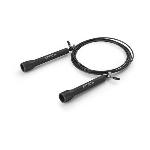 Corda de Pular Speed Cross Fit Material PVC e Aço Preto Atrio - ES231