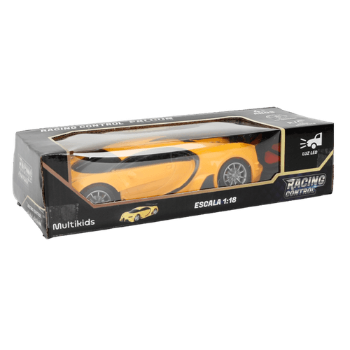 Carrinho de Controle Remoto Racing Control Falcon Amarelo Multikids - BR1721