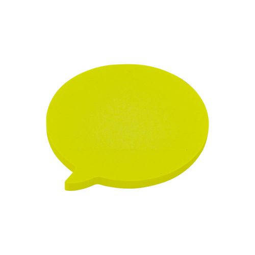 Bloco Adesivo Balloon 70x70mm Amarelo Neon 50 Folhas Keep - EI025
