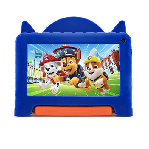 Tablet Multi Patrulha Canina com Controle Parental 2GB RAM + 32GB + Tela 7 pol + Android 13 (Go edition) + Processador Quad Core Preto - NB403