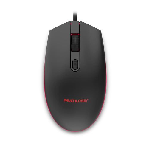 Mouse Gamer 2400DPI Led 7 Cores Preto Multi - MO298