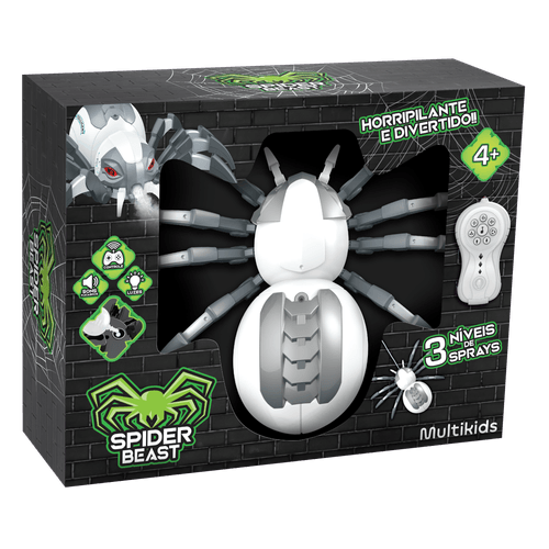 Aranha de Controle Remoto Spider Beast Multifunções com Spray Multikids - BR2134