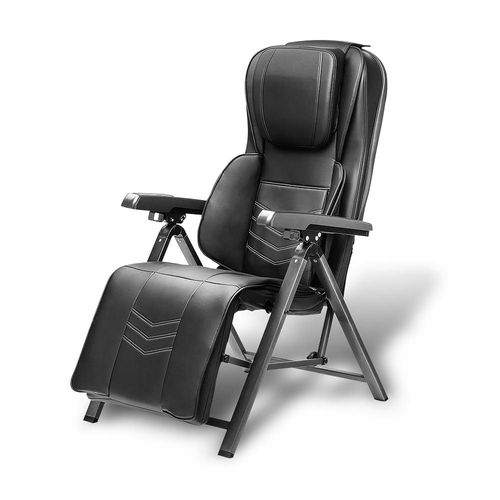Cadeira de Massagem Dobrável com Aquecimento e Vibração Portátil Preta Multi - HC199