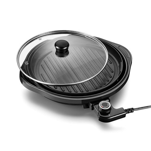 Panela Grill 30cm Com Grelha Antiaderente 1200w  220v Preto Multilaser - CE054OUT [Remanufaturado]